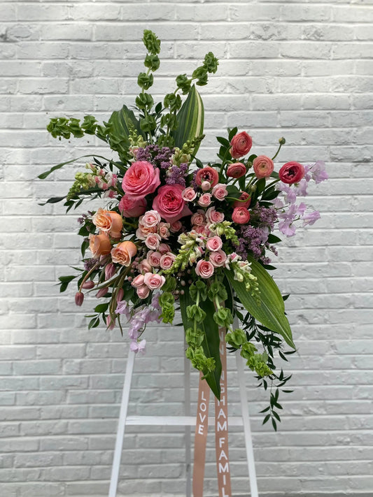 Funeral Sympathy Easel Luminous Blooms & Gardens