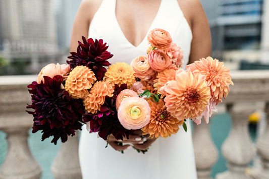 Lush Bridal Bouquet by Luminous Blooms in Highland Park, Il