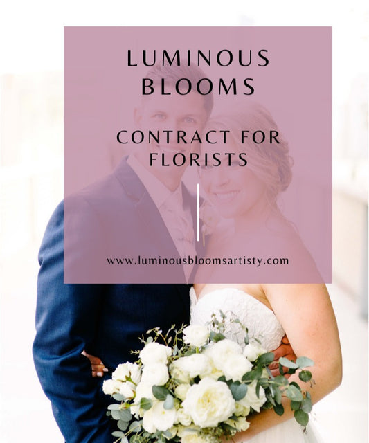 Florist Wedding Contract provided by Luminous Blooms